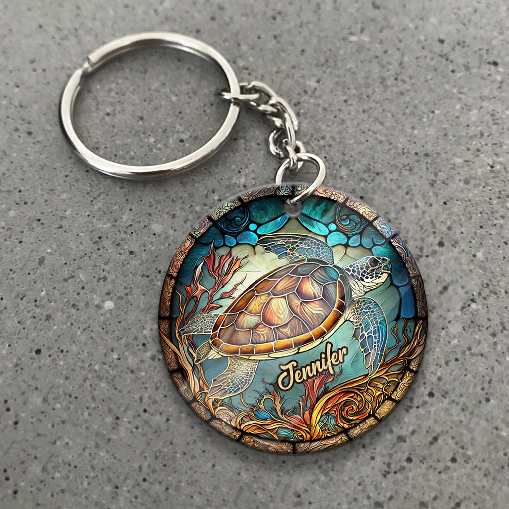 Love Turtles - Personalized Turtle Keychain