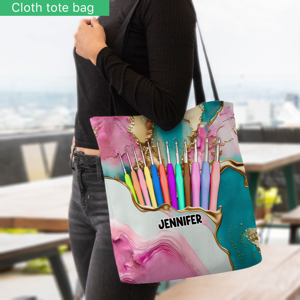 Love Crocheting - Personalized Crocheting Tote Bag