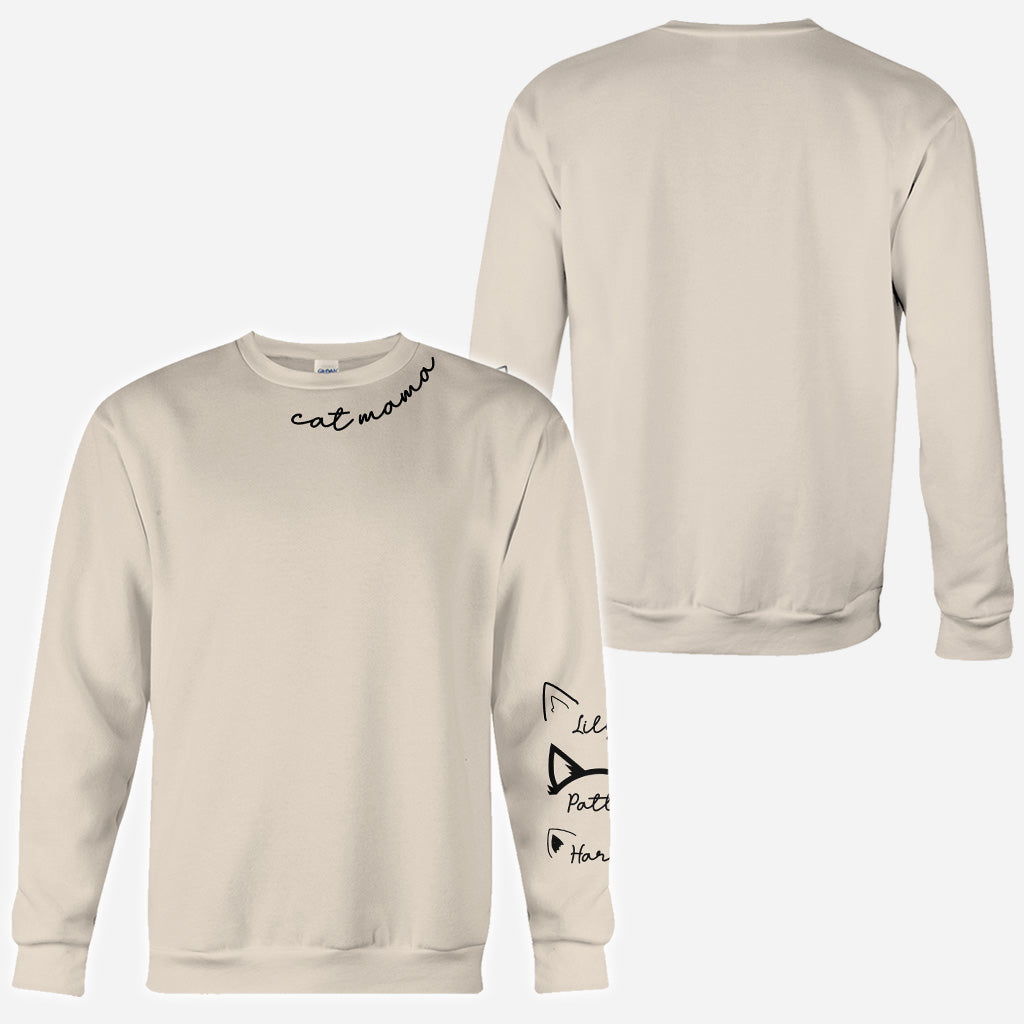 Katzenmama - Personalisiertes T-Shirt mit Katzenmotiv