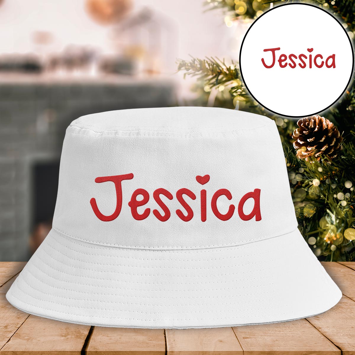 Custom Name - Personalized Daughter Embroidered Bucket Hat