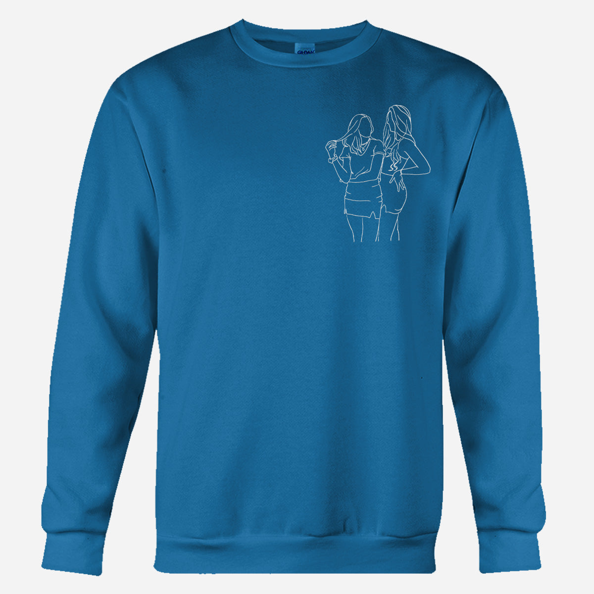 Custom Line Art - Personalized Daughter Embroidered Sweater