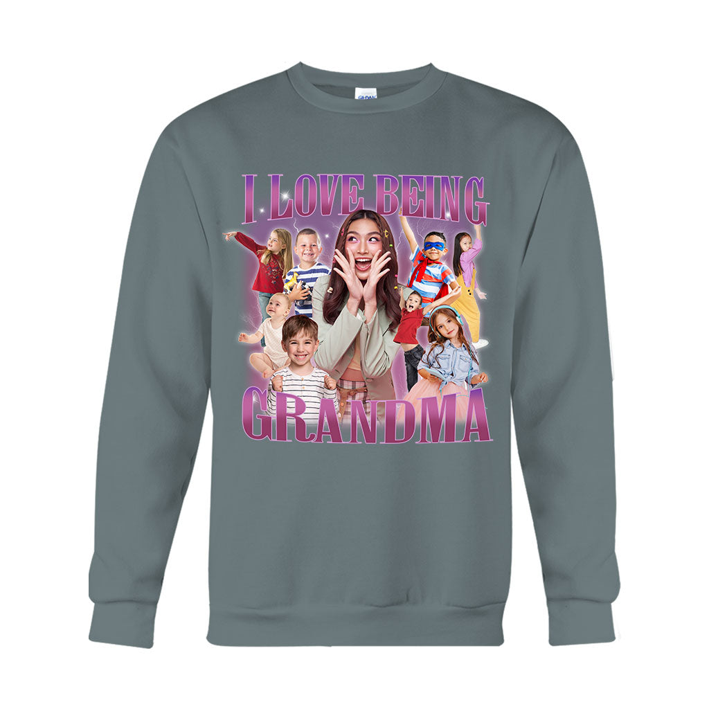 J'adore être grand-mère/mamie/mémé/gigi... - T-shirt et sweat à capuche personnalisés pour grand-mère