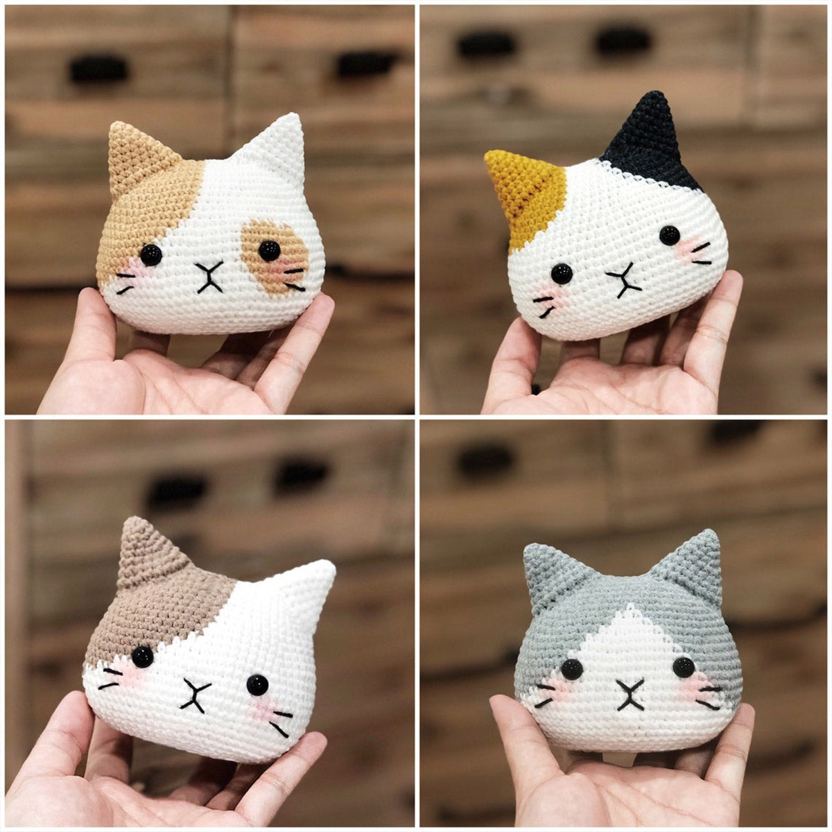 Gehäkelte Amigurumi-Katze – Geschenk für Katzenliebhaber – Personalisierte handgestrickte Puppe