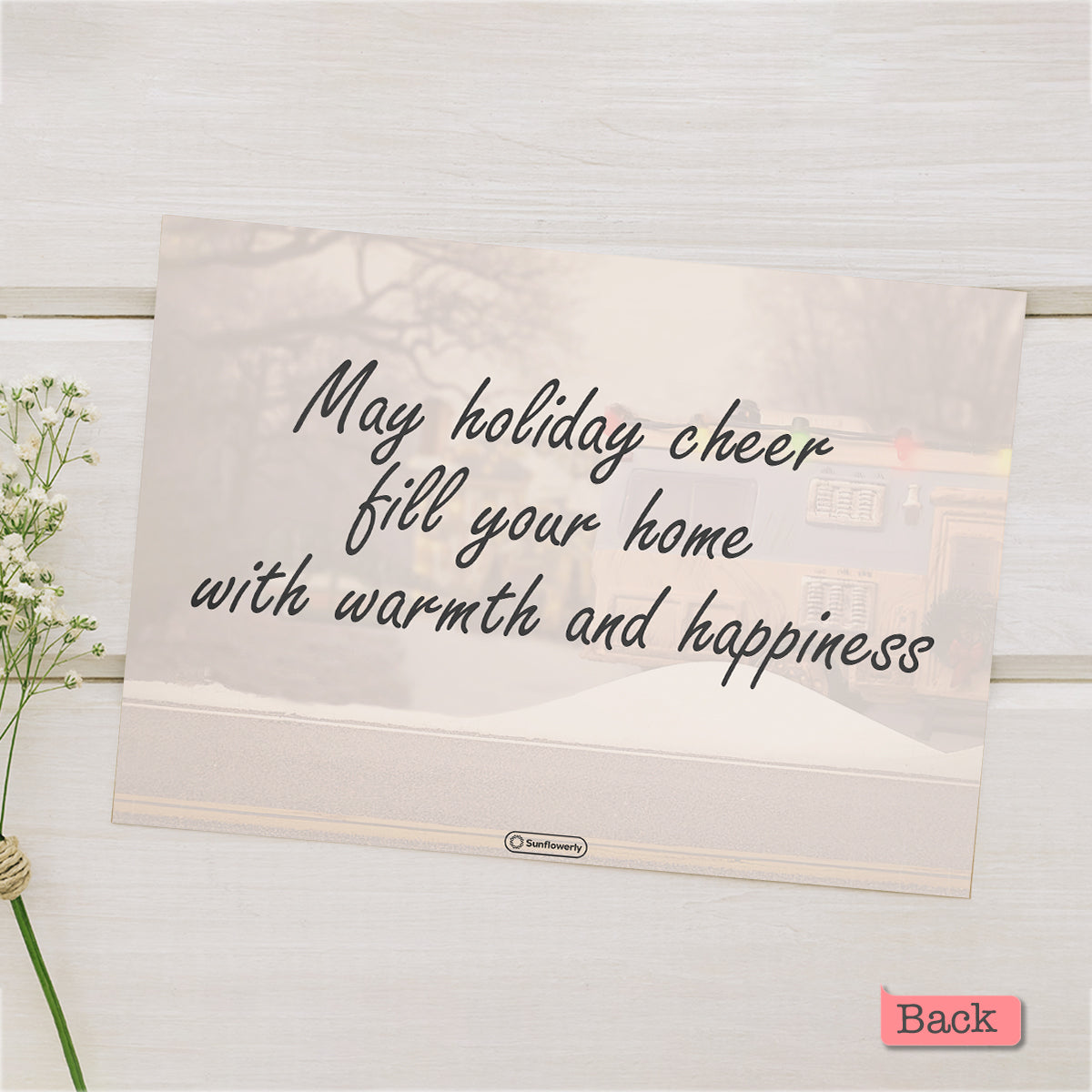 Merry Christmas - Personalized Family Greeting Card