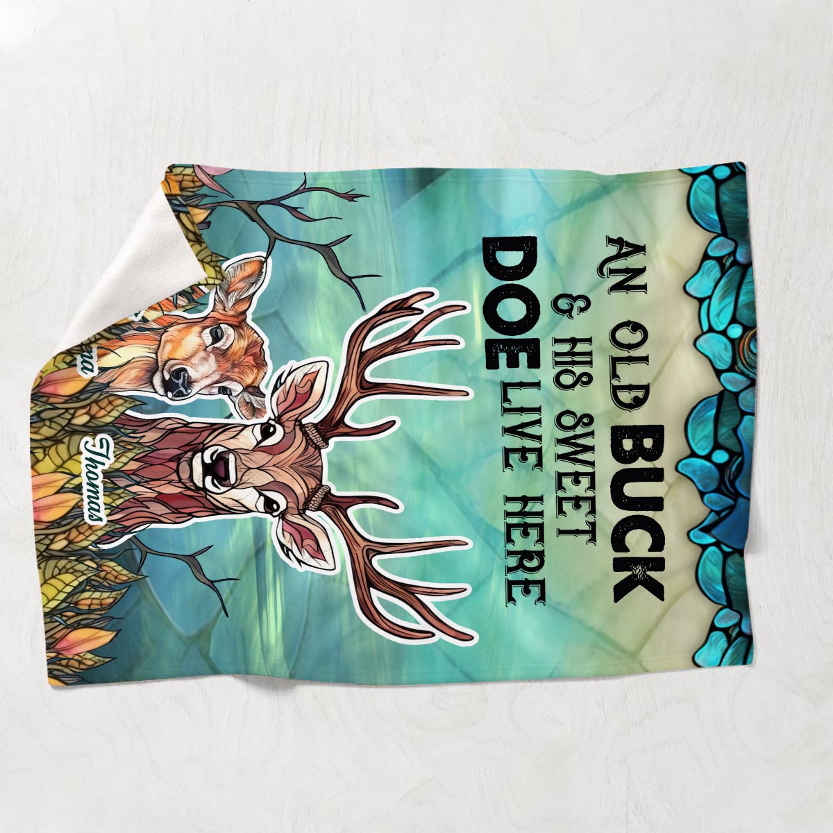 Live Here - Personalized Hunting Blanket