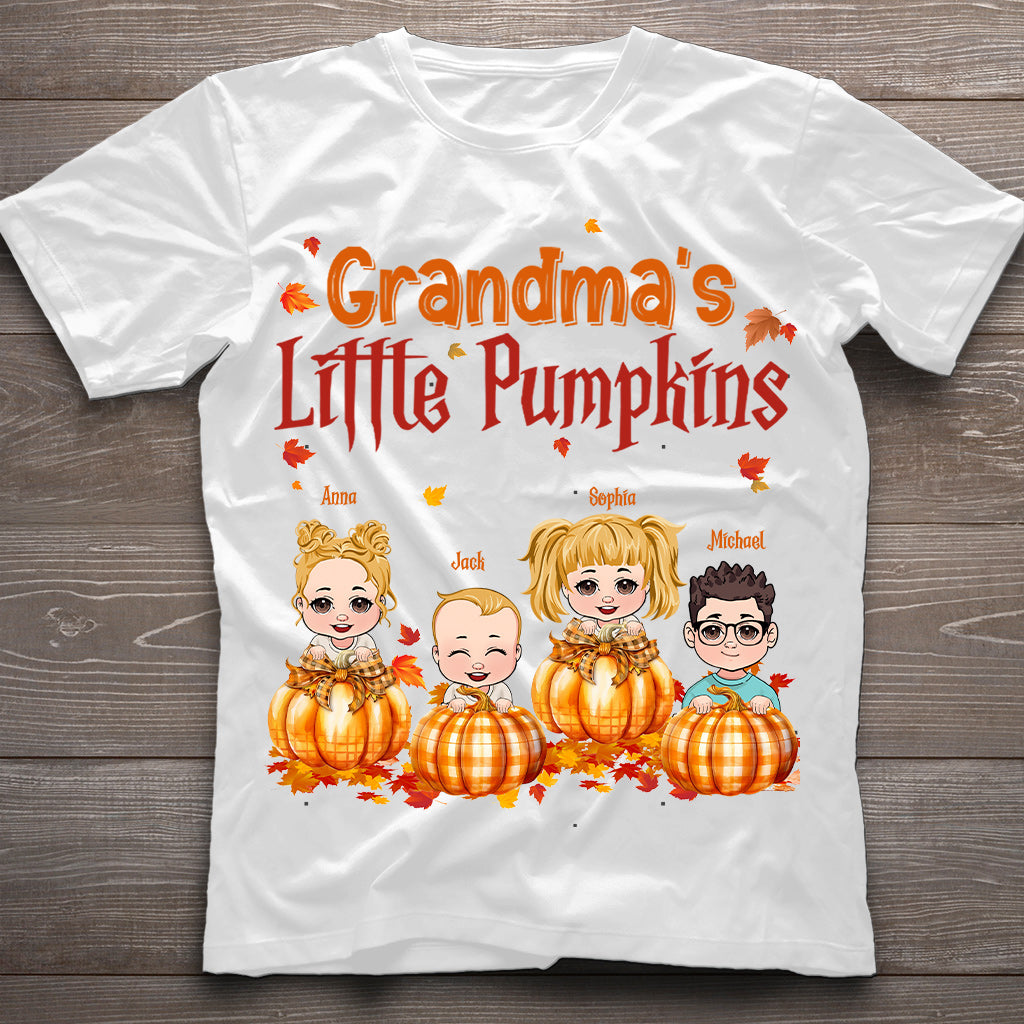Grandma’s Little Pumpkins - Personalized Grandma T-shirt And Hoodie