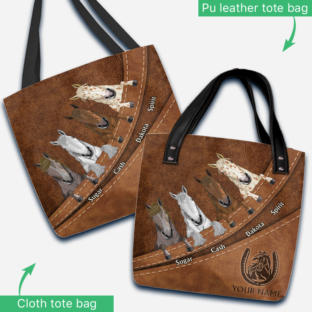Love Horse - Personalized Horse Tote Bag