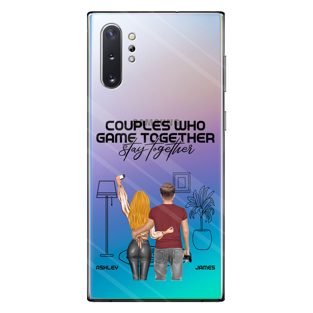 Couples Who Game Together Stay Together - Personalized Video Game Clear Phone Case