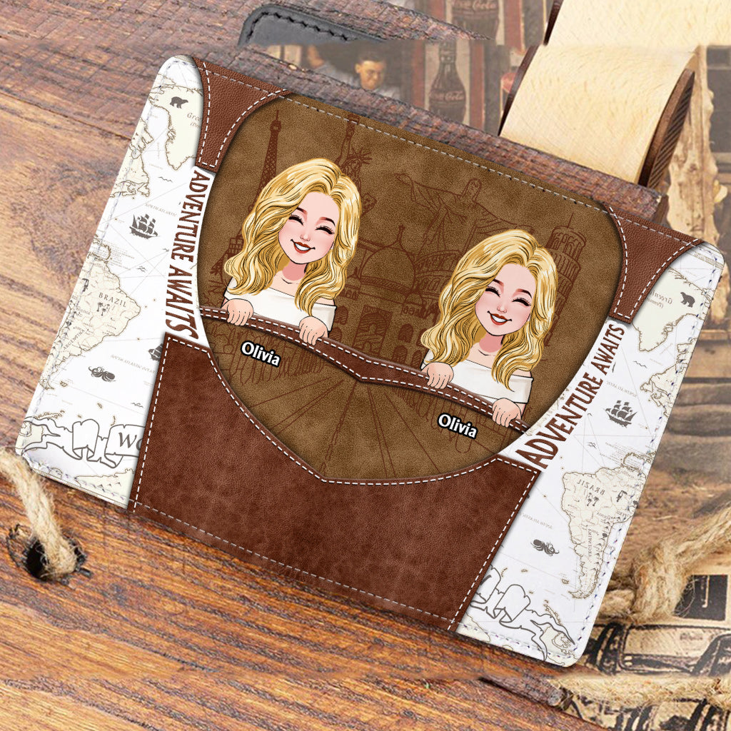 Adventure Awaits - Personalized Travelling Passport Holder