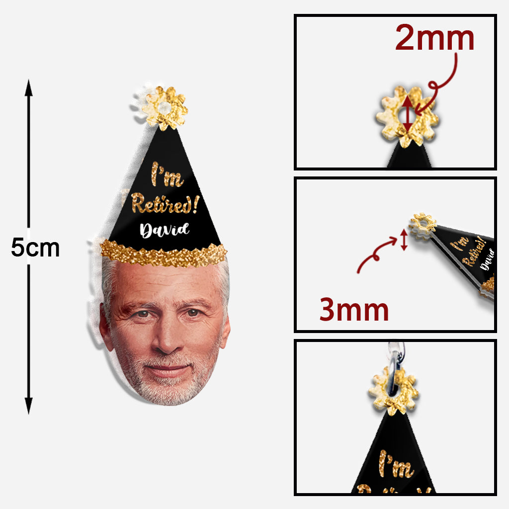 The Legend Has Retired! - Personalized Retired Keychain