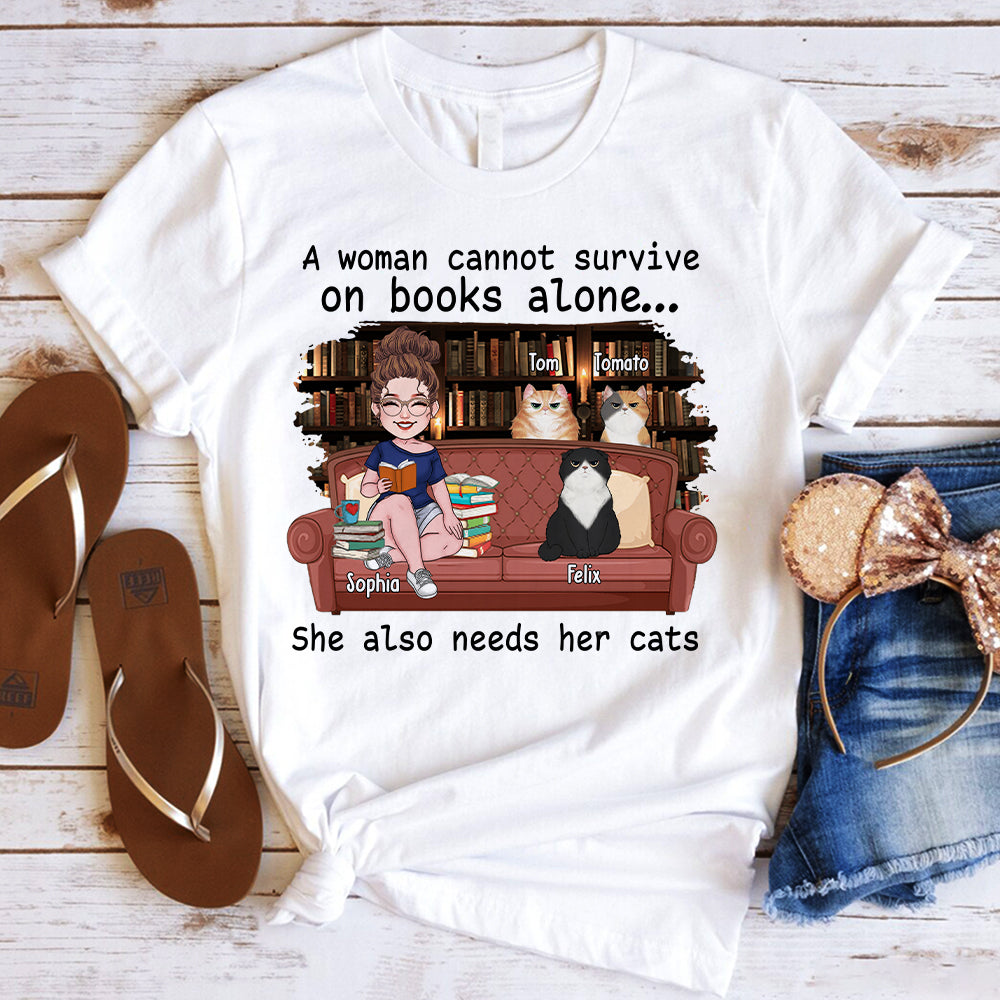 Just A Girl Who Loves Book - Personalized Book T-shirt & Hoodie