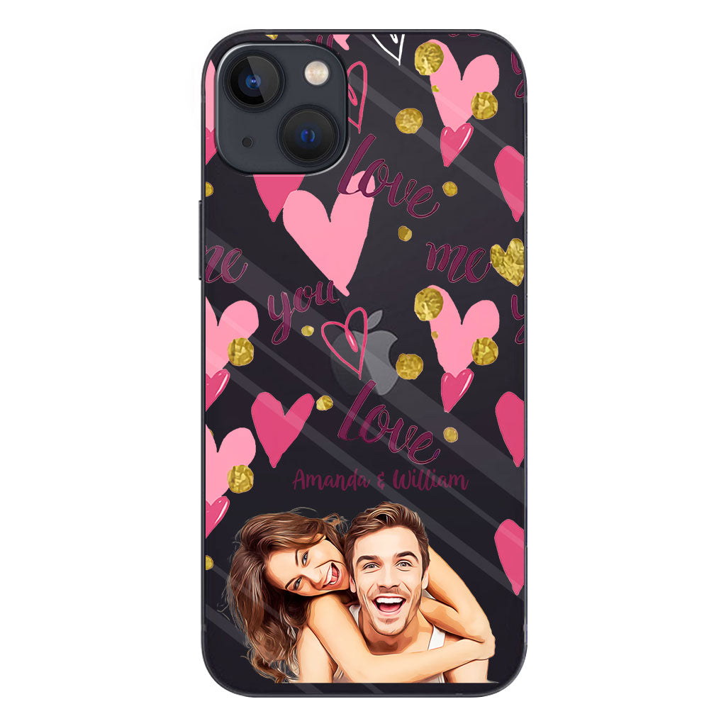I'm Yours - Personalized Couple Clear Phone Case