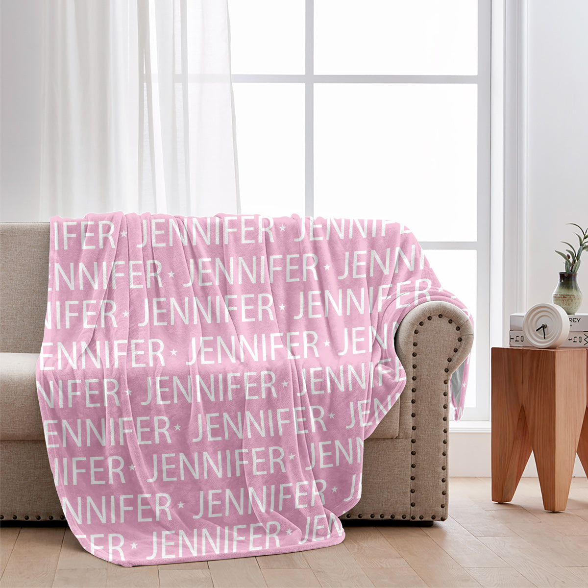 Custom Name Pattern - Gift for granddaughter - Personalized Blanket
