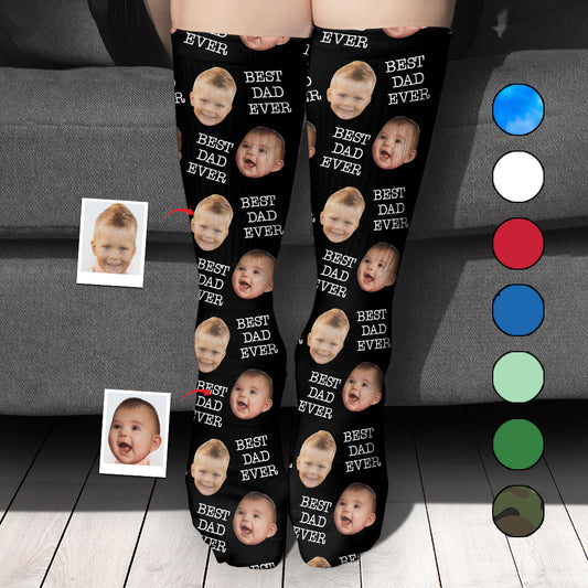 Custom Face - Personalized Father Socks