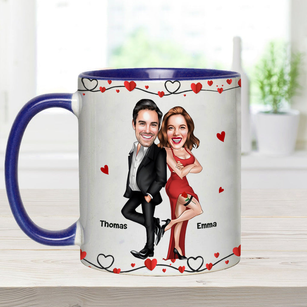 Congrats On Being My Husband - Personalized Couple Accent Mug