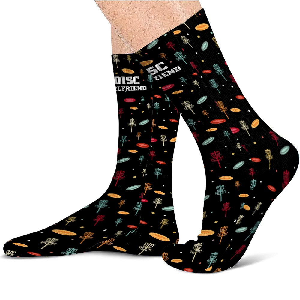 Disc Daddy – Disc-Golf-Geschenk für Papa, Oma, Opa, Mama – Personalisierte Socken