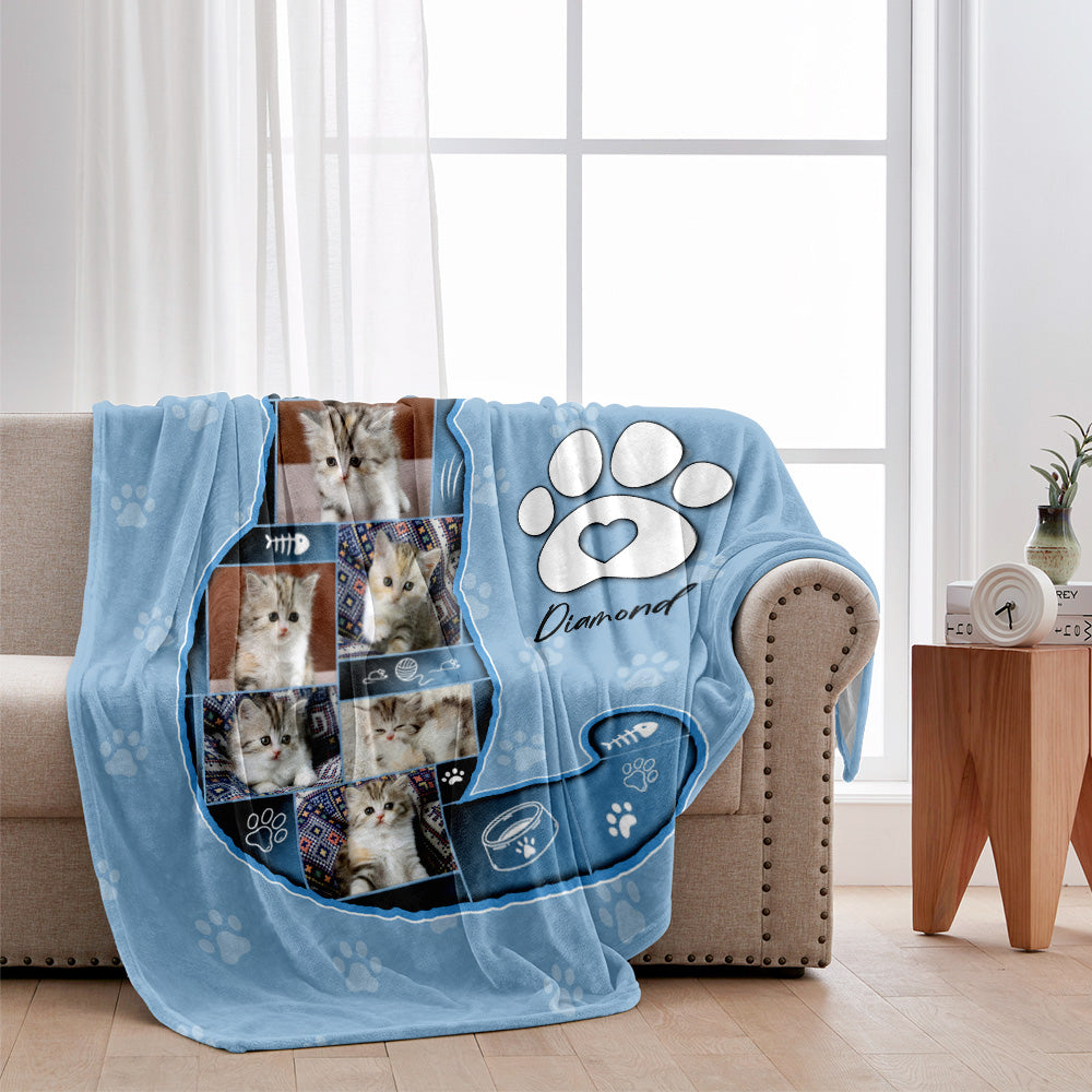 Couverture personnalisée pour chat - Amoureux des chats