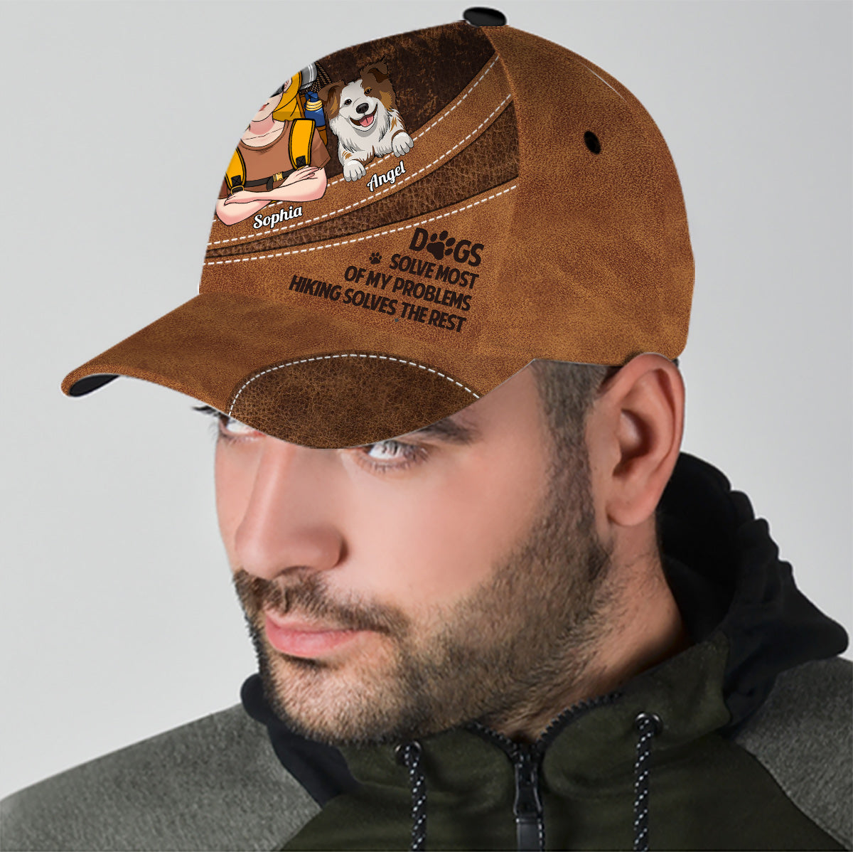Hiking And Dogs - Personalized Hiking Classic Cap