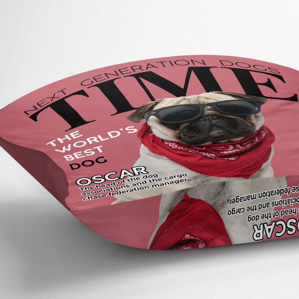 The World's Best Dog - Personalized Dog Throw Pillow