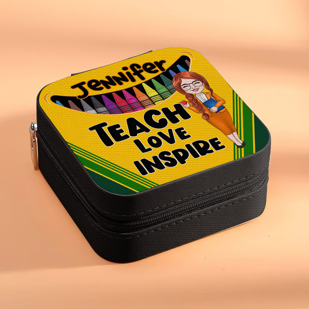 Teach Love Inspire - Personalized Teacher Jewelry Box