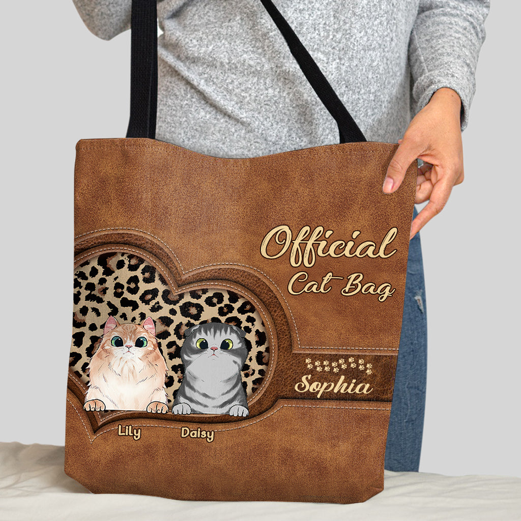 Important Cat Mom Stuff - Personalized Cat Tote Bag