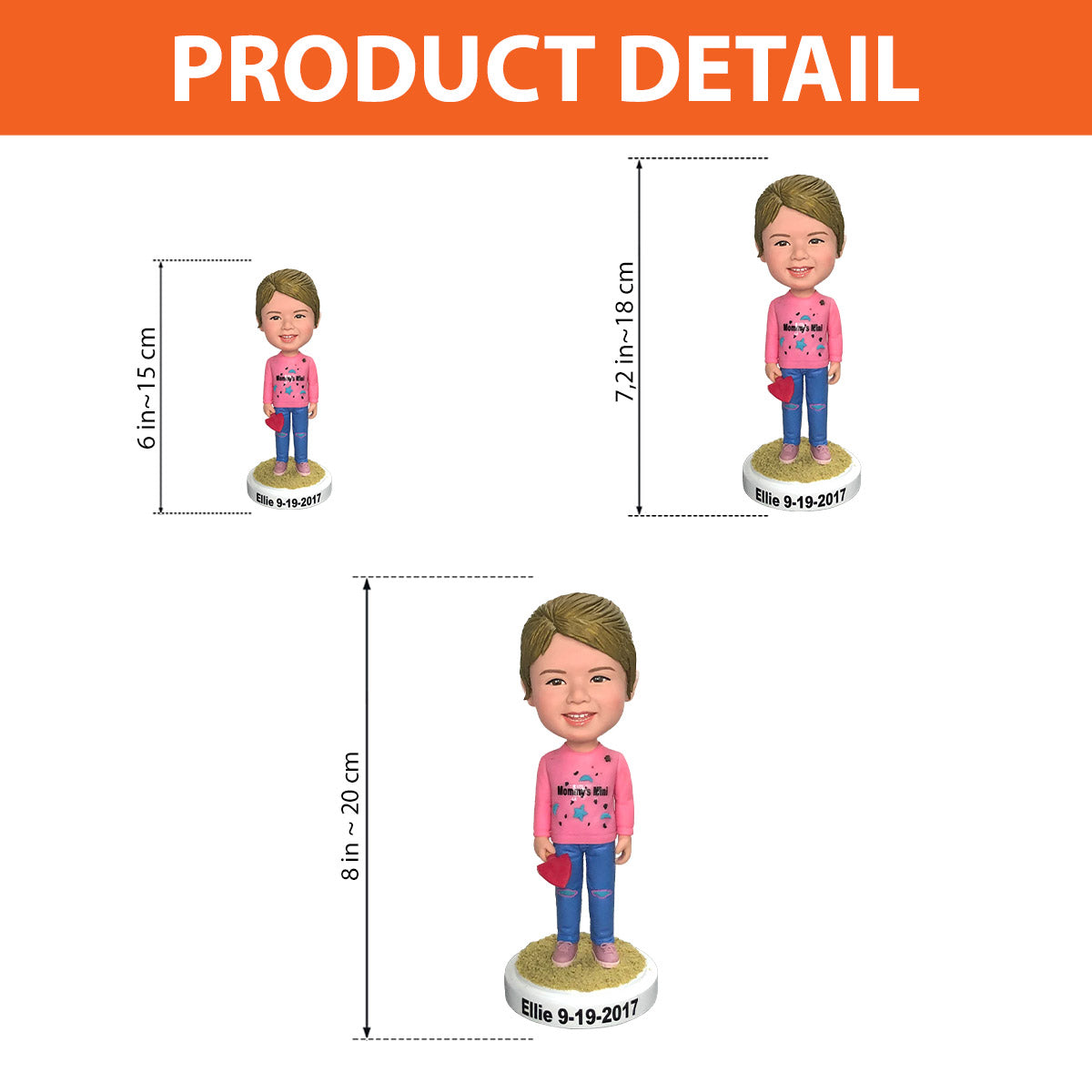 Custom Figure - Personalized Granddaughter Bobblehead