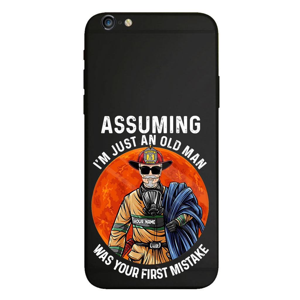 Your Mistake - Personalized Firefighter Clear Phone Case