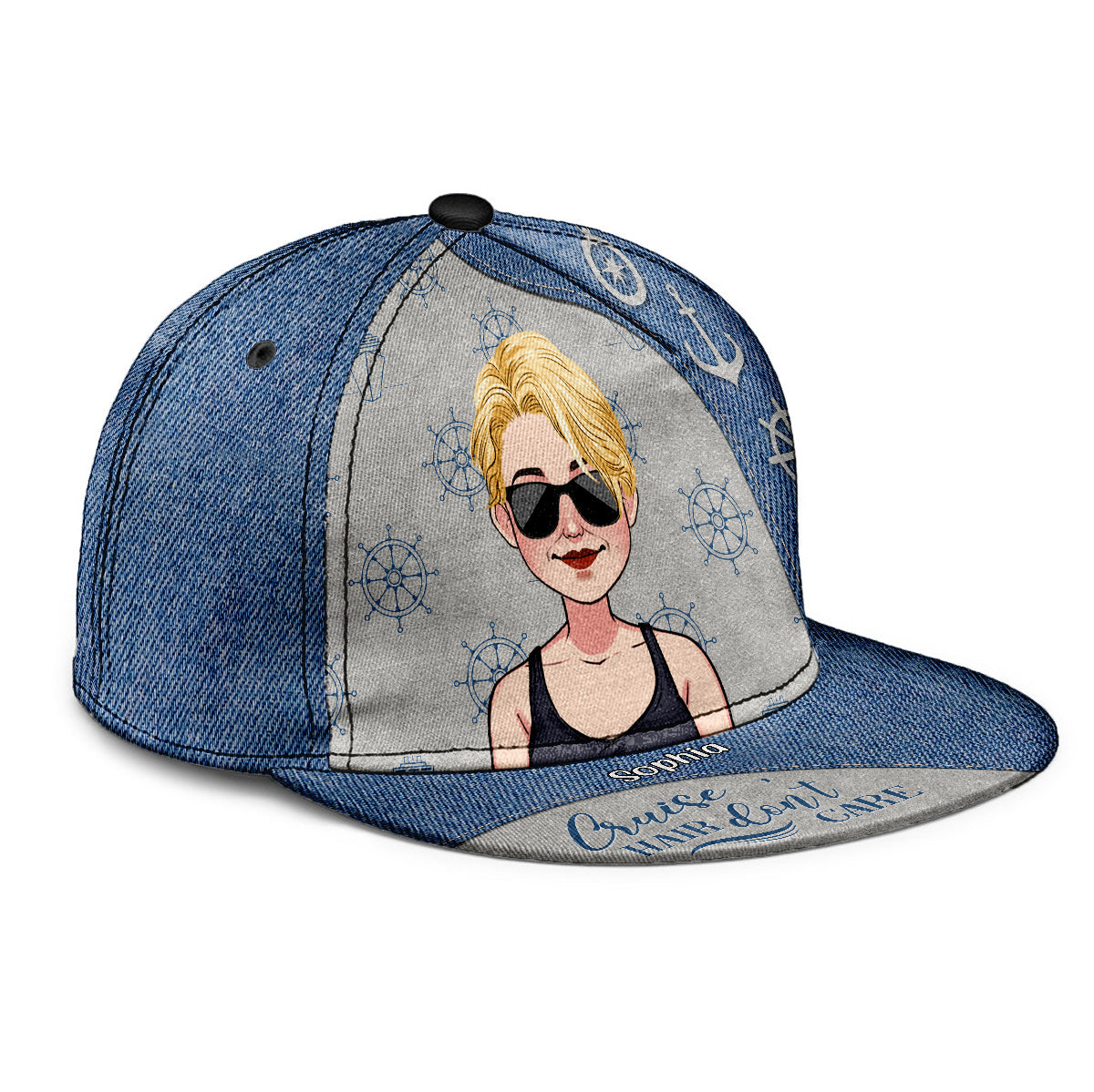 Cruise Hair Don't Care - Personalized Cruising Snapback