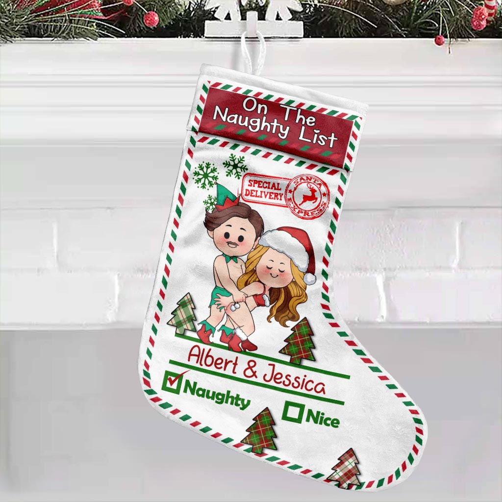 North Pole Mail Service - Personalized Couple Christmas Stockings