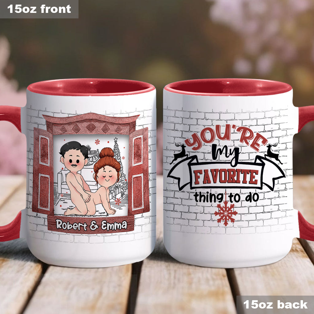 All I Want For Christmas Is You - Personalized Couple Accent Mug