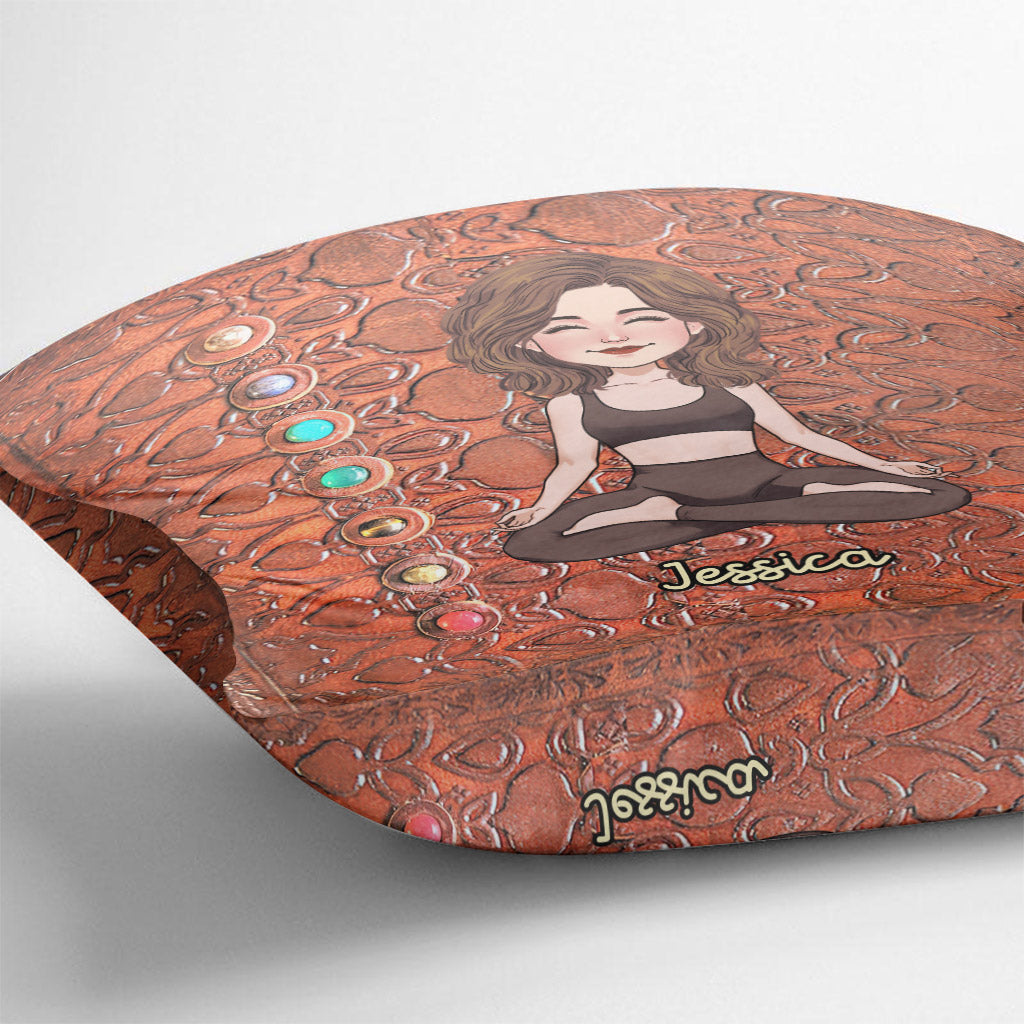 Namaste - Coussin décoratif de yoga personnalisé