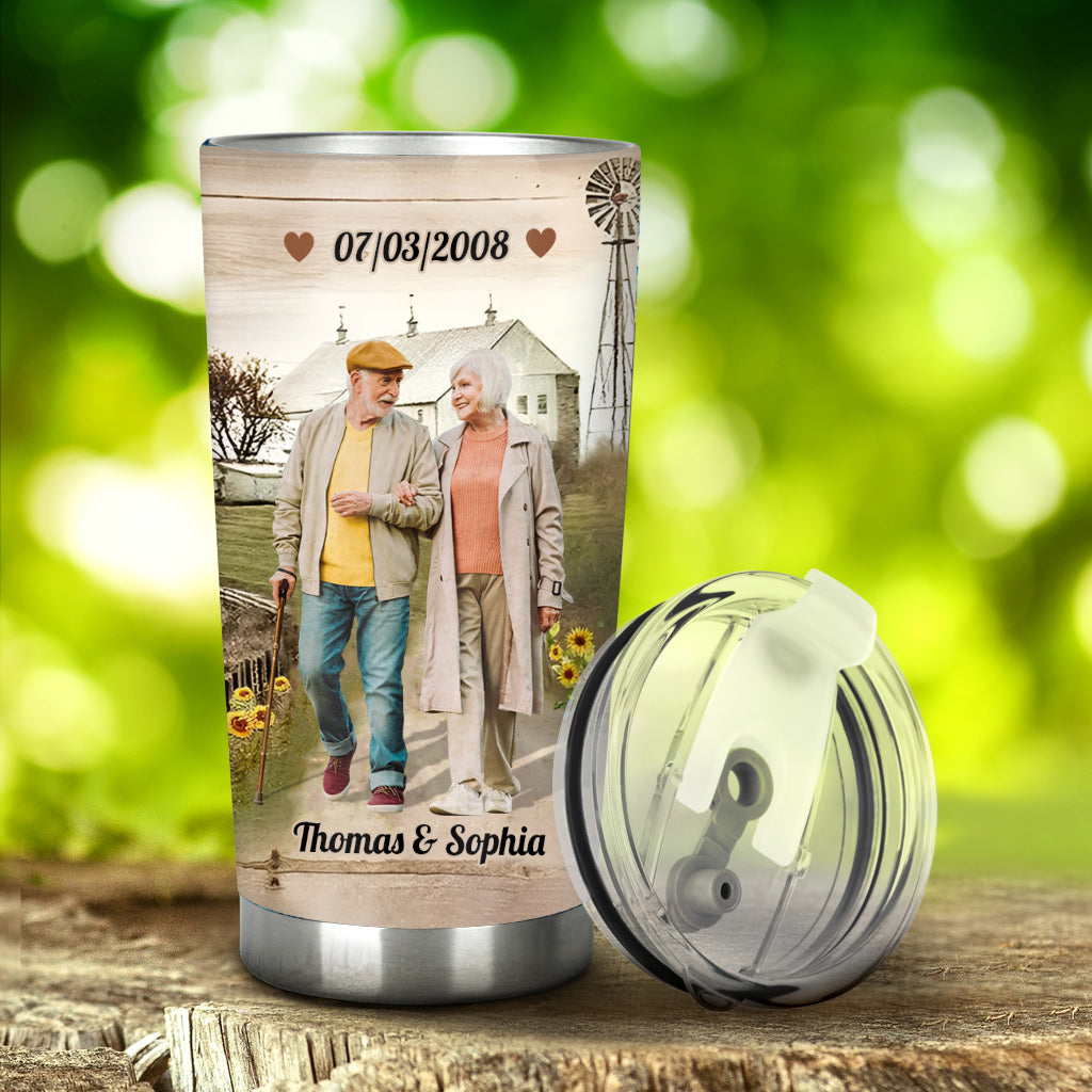 I Had You And You Had Me - Personalized Husband And Wife Tumbler