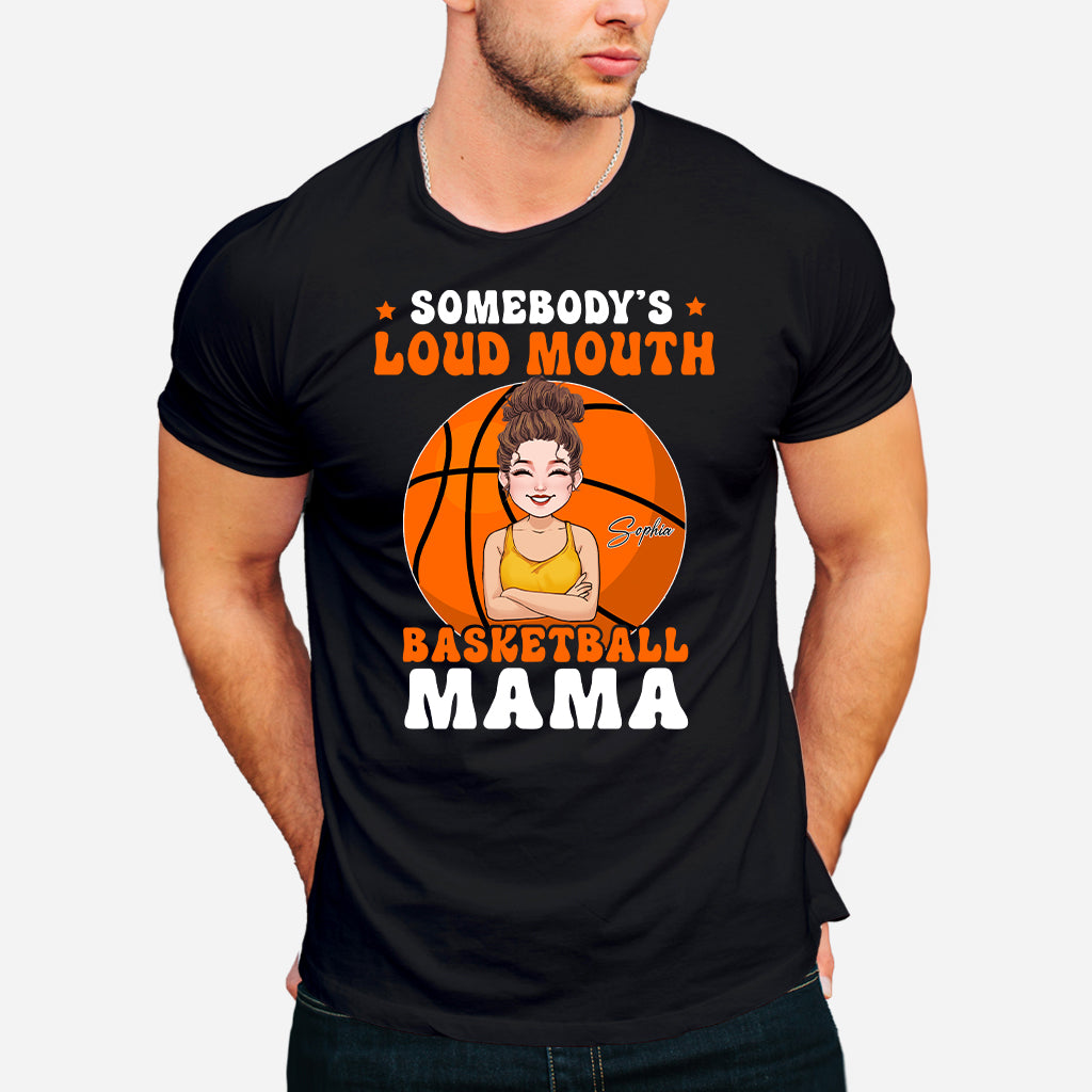 Loud Mouth Basketball Mama - Personalized Basketball T-shirt And Hoodie