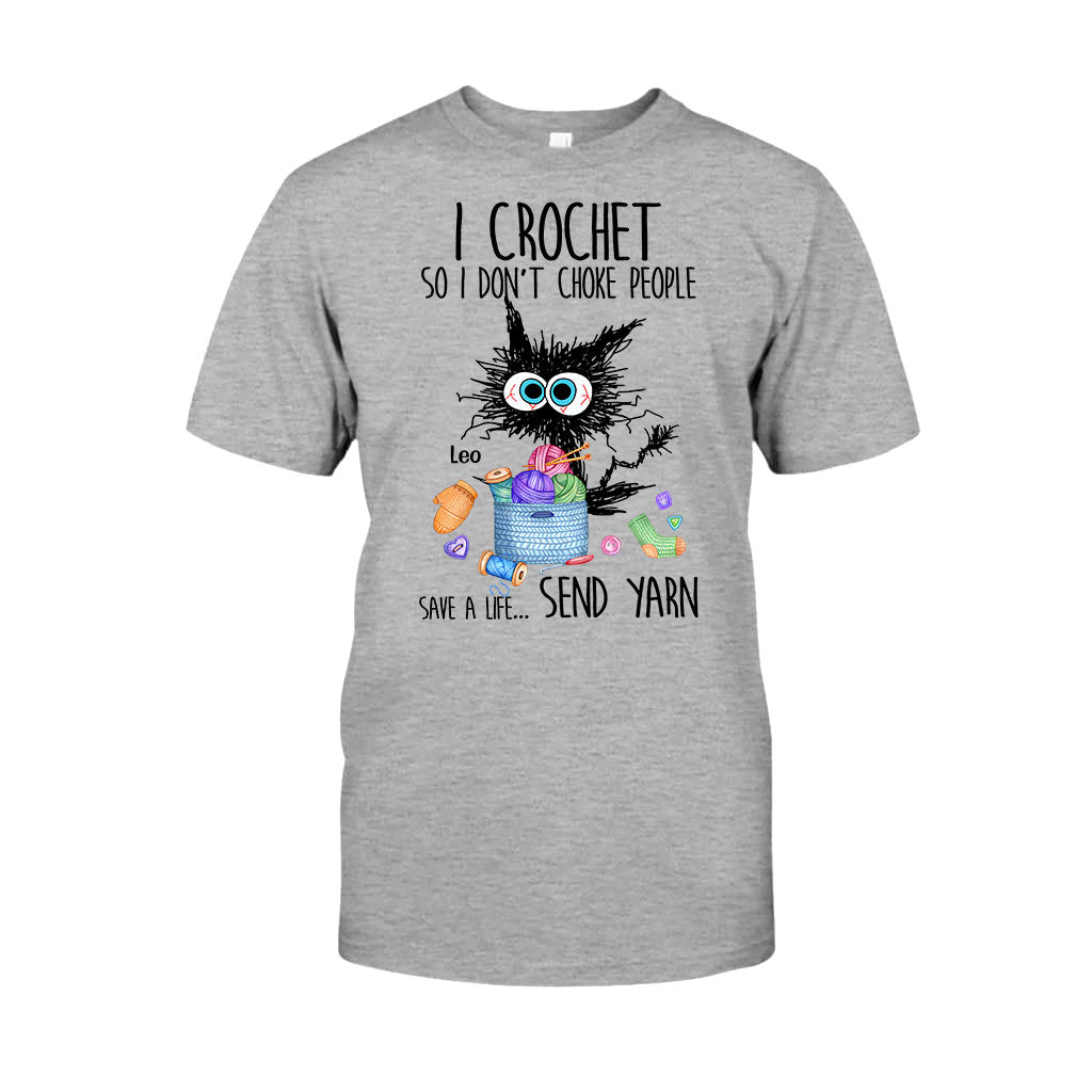 Je fais du crochet pour ne pas étrangler les gens - T-shirt et sweat à capuche personnalisés pour crocheteurs