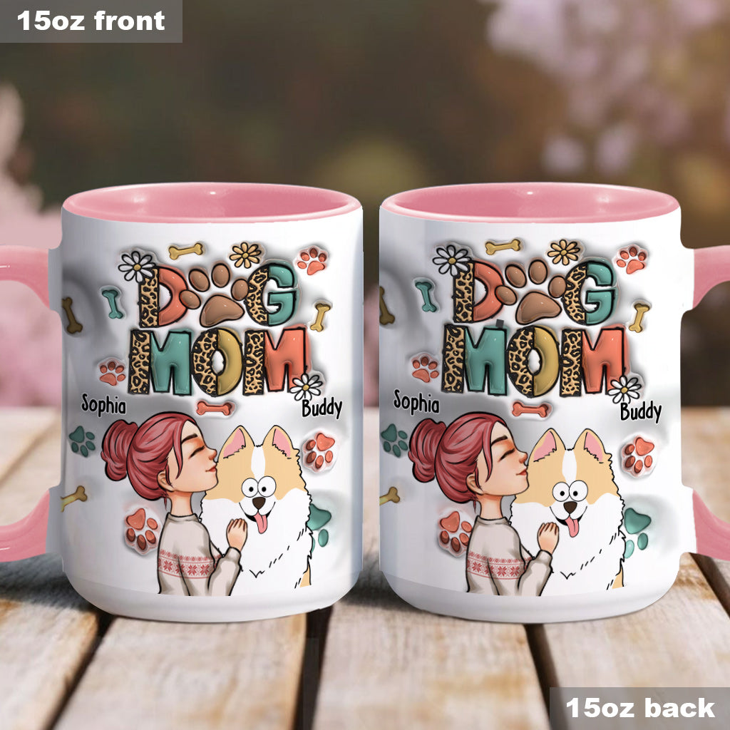 Aufblasbare Tasse mit Hunde- und Katzenmotiv – Geschenk für Hunde- und Katzenliebhaber – Personalisierte Tasse