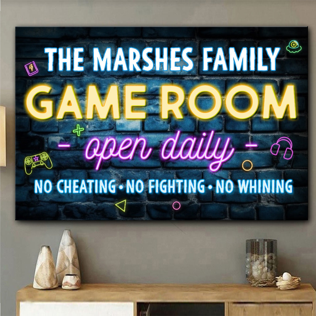 Game Room - Personalized Video Game Canvas And Poster