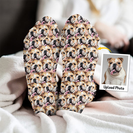 Customizable Printed Face - Personalized Dog Socks