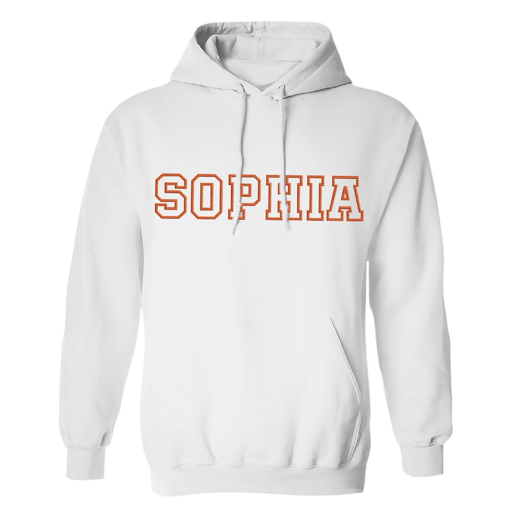Custom Name - Personalized Sibling Embroidered Hoodie