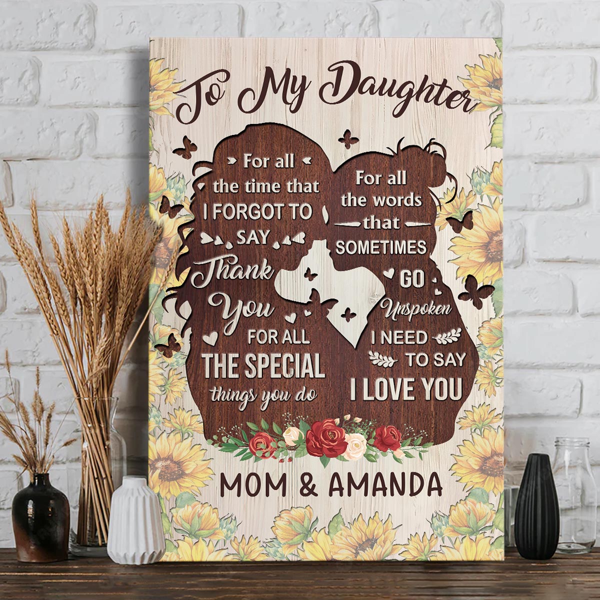 You Are The Kindest - Gift for mom, grandma, daughter, granddaughter, sister, aunt - Personalized Canvas And Poster