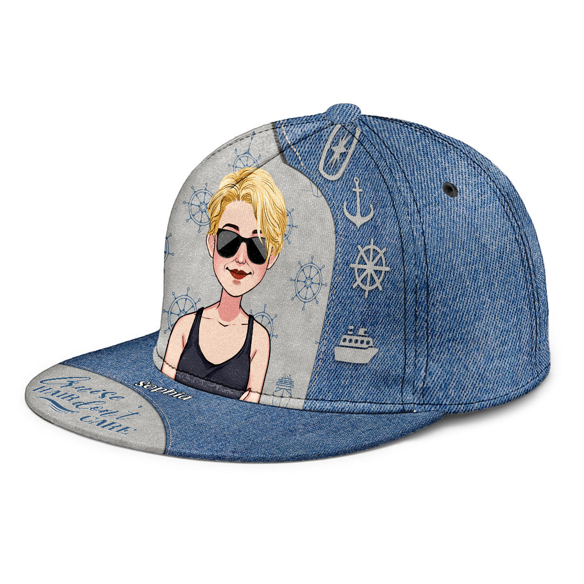 Cruise Hair Don't Care - Personalized Cruising Snapback