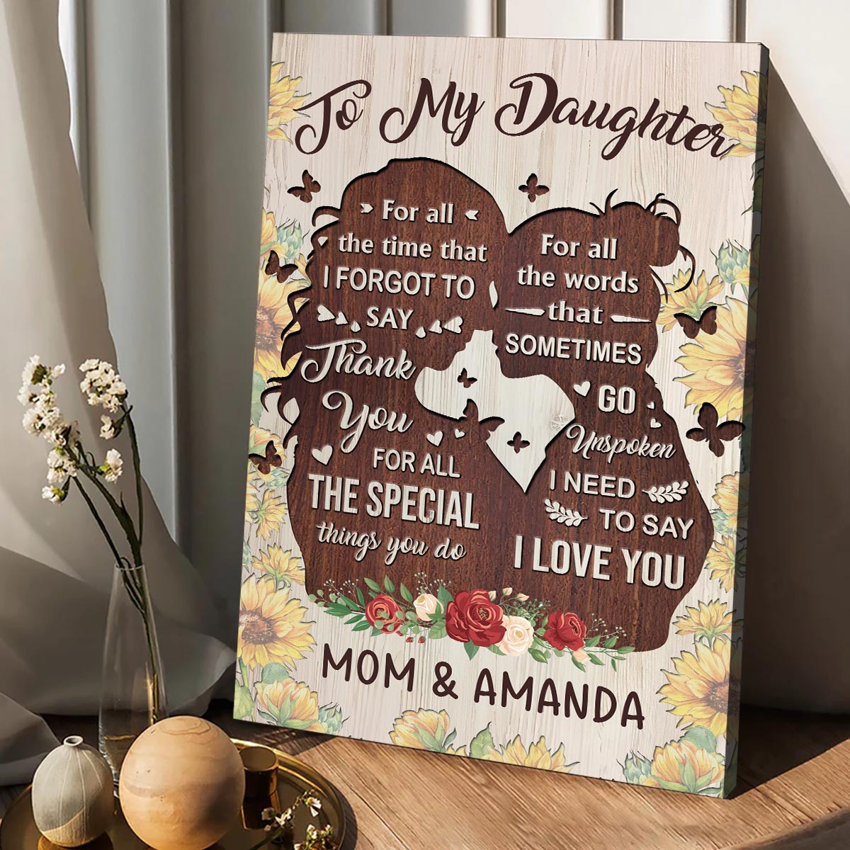 You Are The Kindest - Gift for mom, grandma, daughter, granddaughter, sister, aunt - Personalized Canvas And Poster