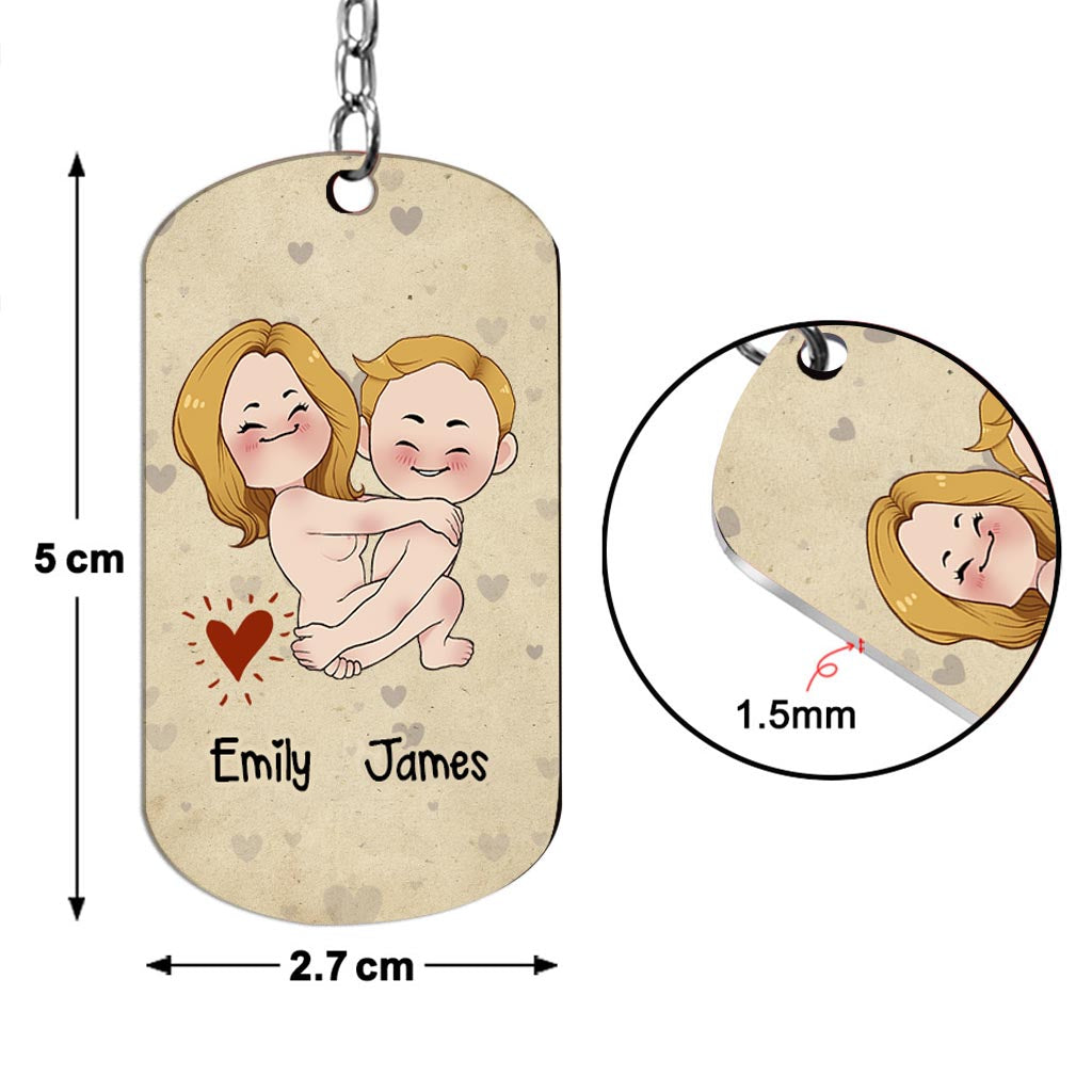 I Hope Your Day Is Nice As My Your Butt - Personalized Couple Stainless Steel Keychain