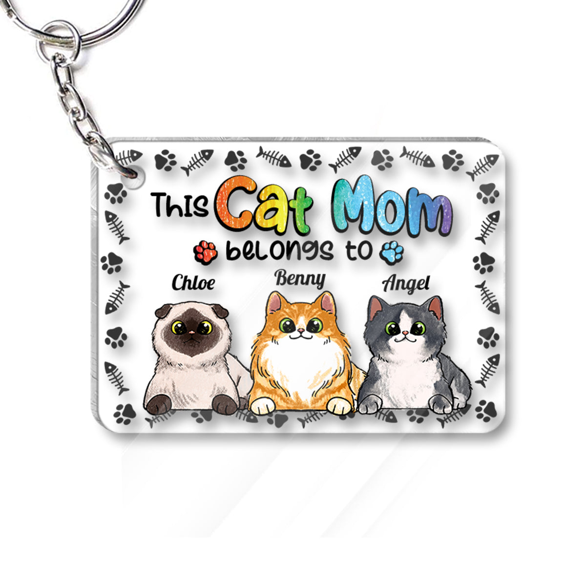 Dogs Cats Lovers - Personalized Dog Keychain