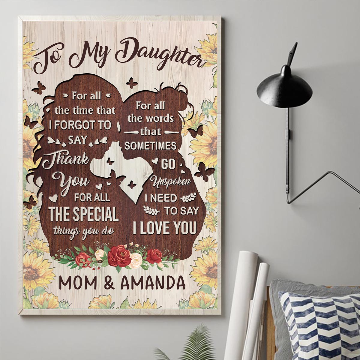 You Are The Kindest - Gift for mom, grandma, daughter, granddaughter, sister, aunt - Personalized Canvas And Poster