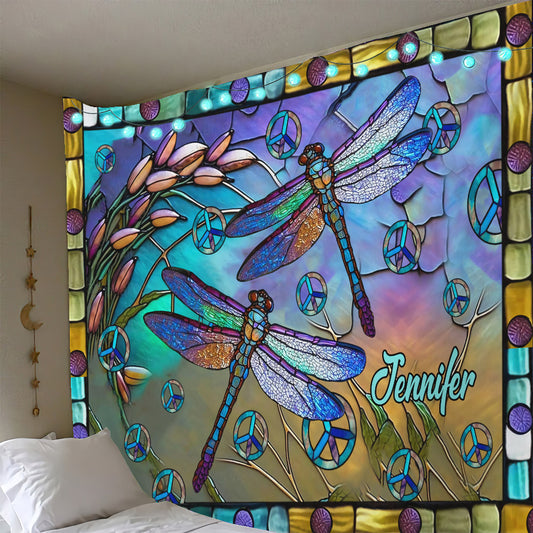 Hippie Soul - Personalized Hippie Wall Tapestry