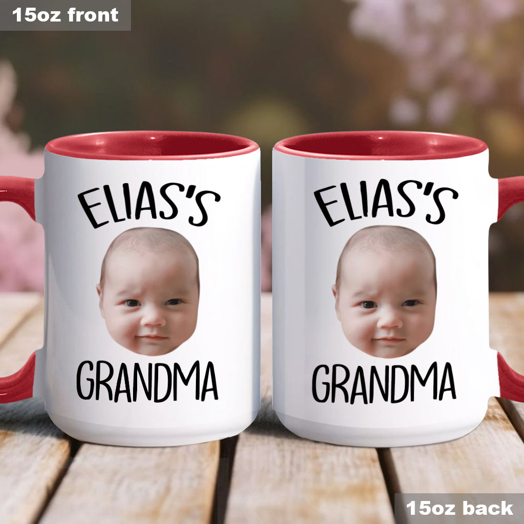 Custom Baby/Kid Face - Personalized Newborn Accent Mug