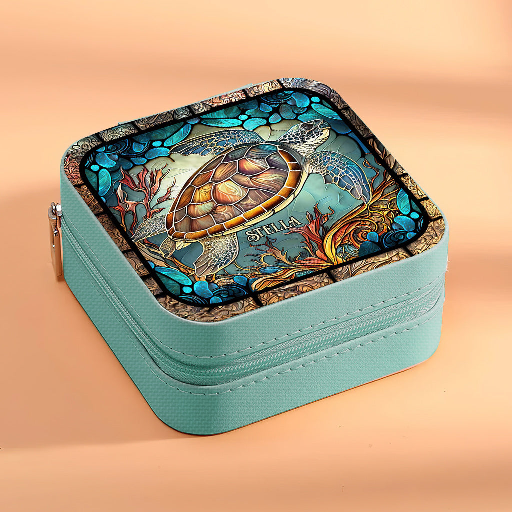 Love Turtles - Personalized Turtle Jewelry Box