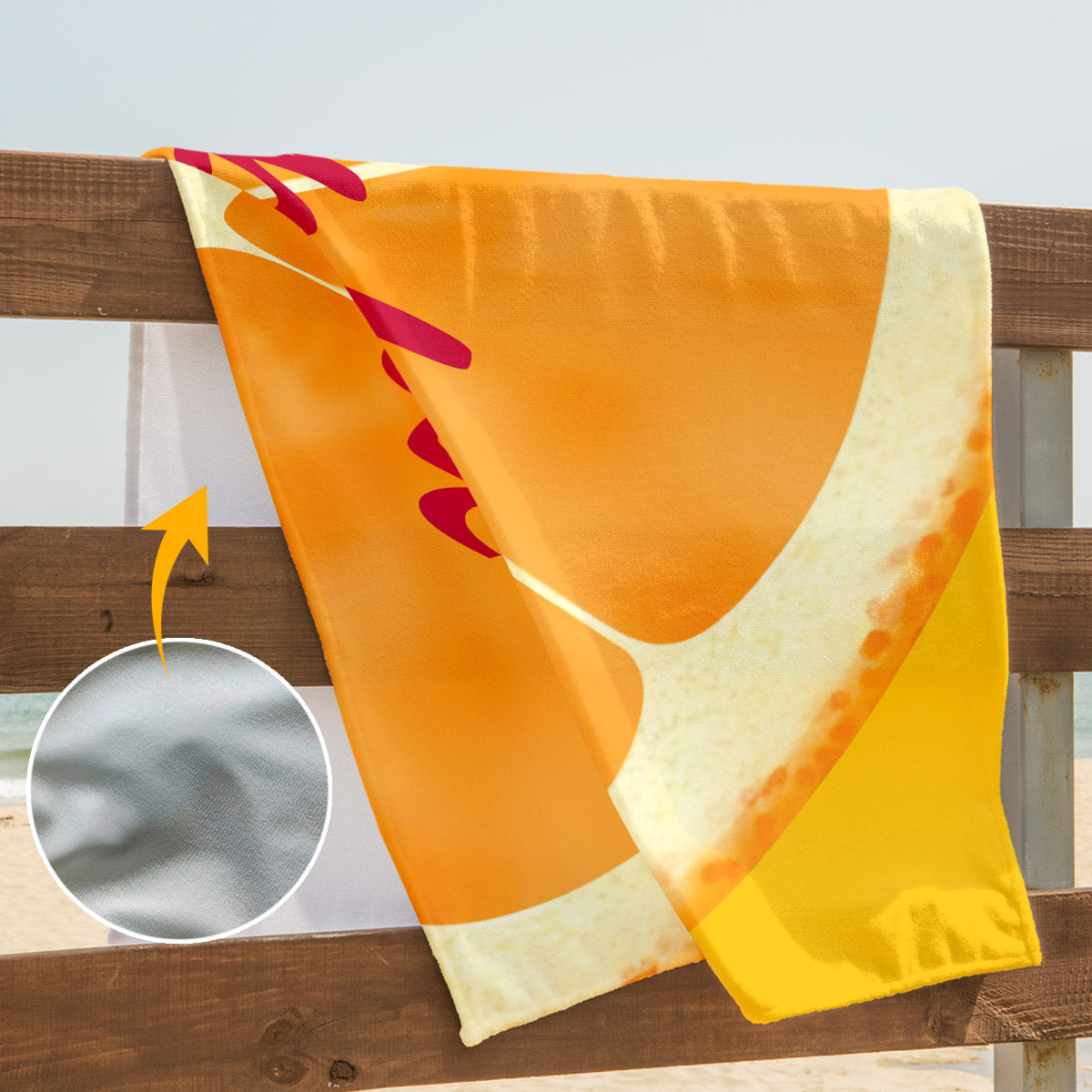 Colorful Fruit - Personalized Beach Towel