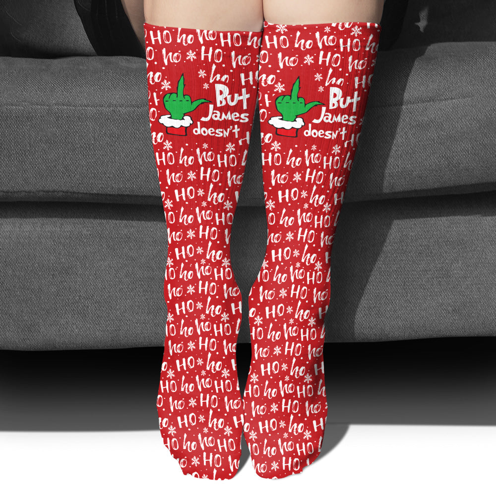 Matching Christmas Socks For Couple - gift for husband, wife, boyfriend, girlfriend - Personalized Socks