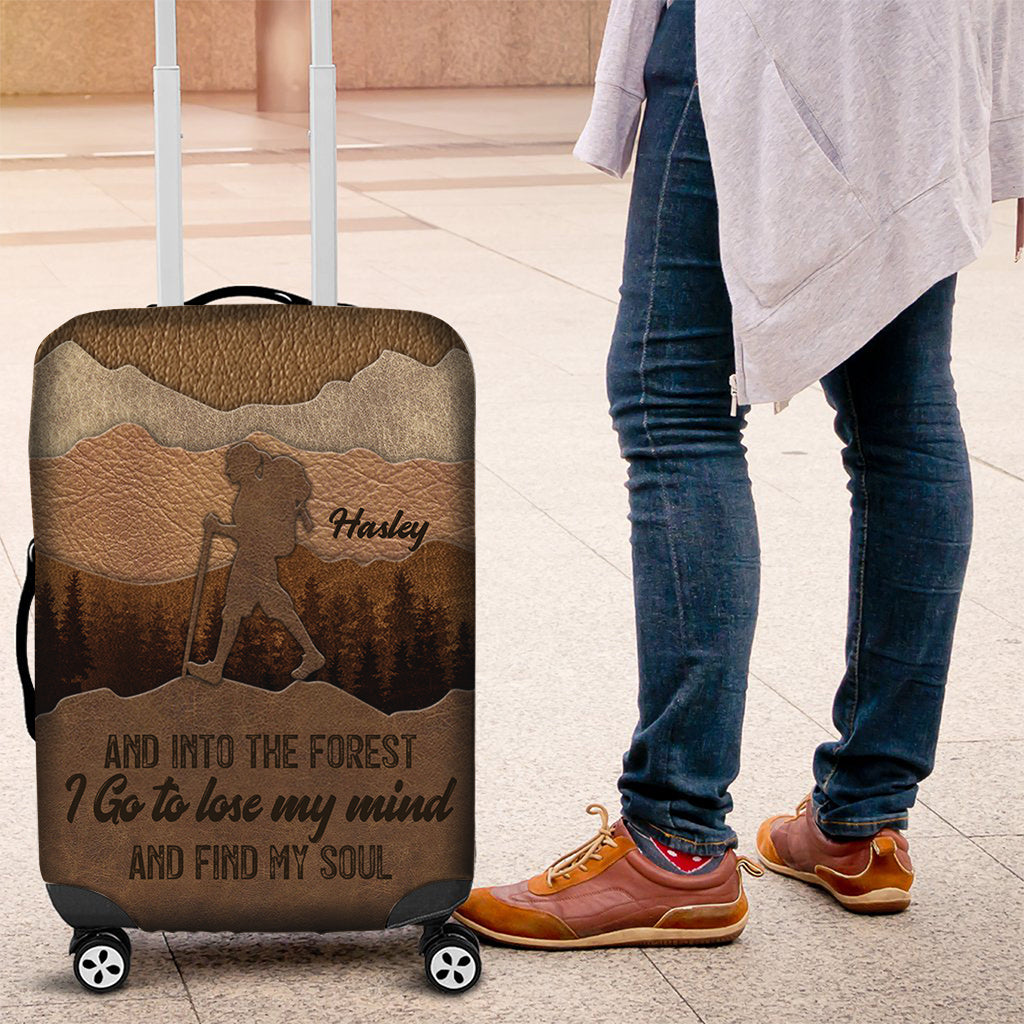 And Into The Forest I Go - Personalized Hiking Luggage Cover